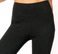 Queen Of Sparkles - Scattered Rhinestone Leggings