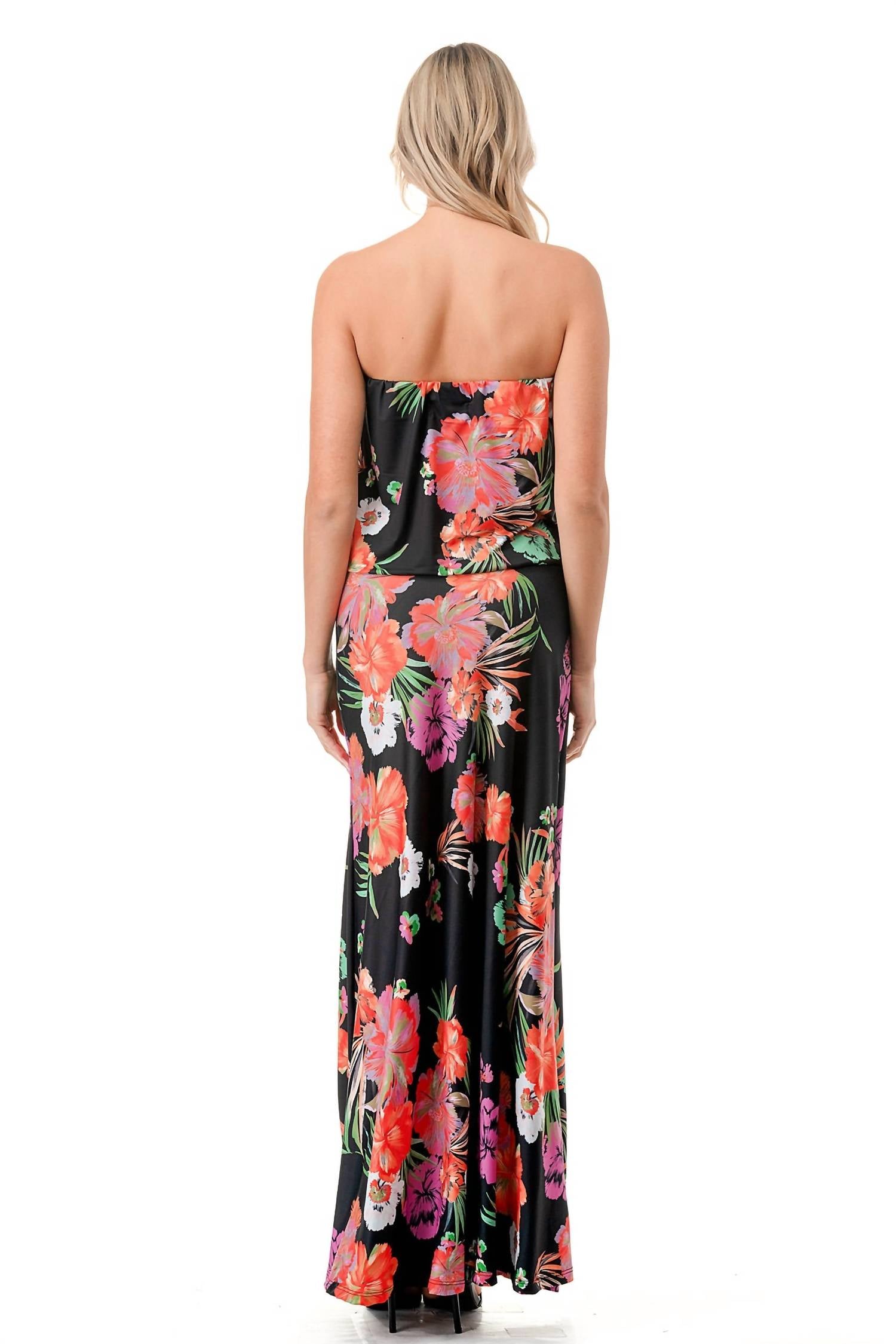 VAVA ANOUK TUBE LONG DRESS IN SUMMER FLORAL