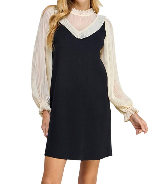 See And Be Seen - PLEATED BLOUSE DRESS