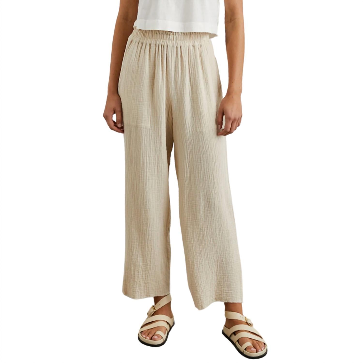 Rails Women's Leon Crop Pant in flax - women's pants - alternate view