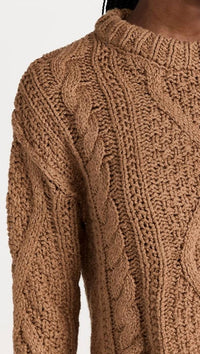 Free People - Cutting Edge Cable Cropped Sweater