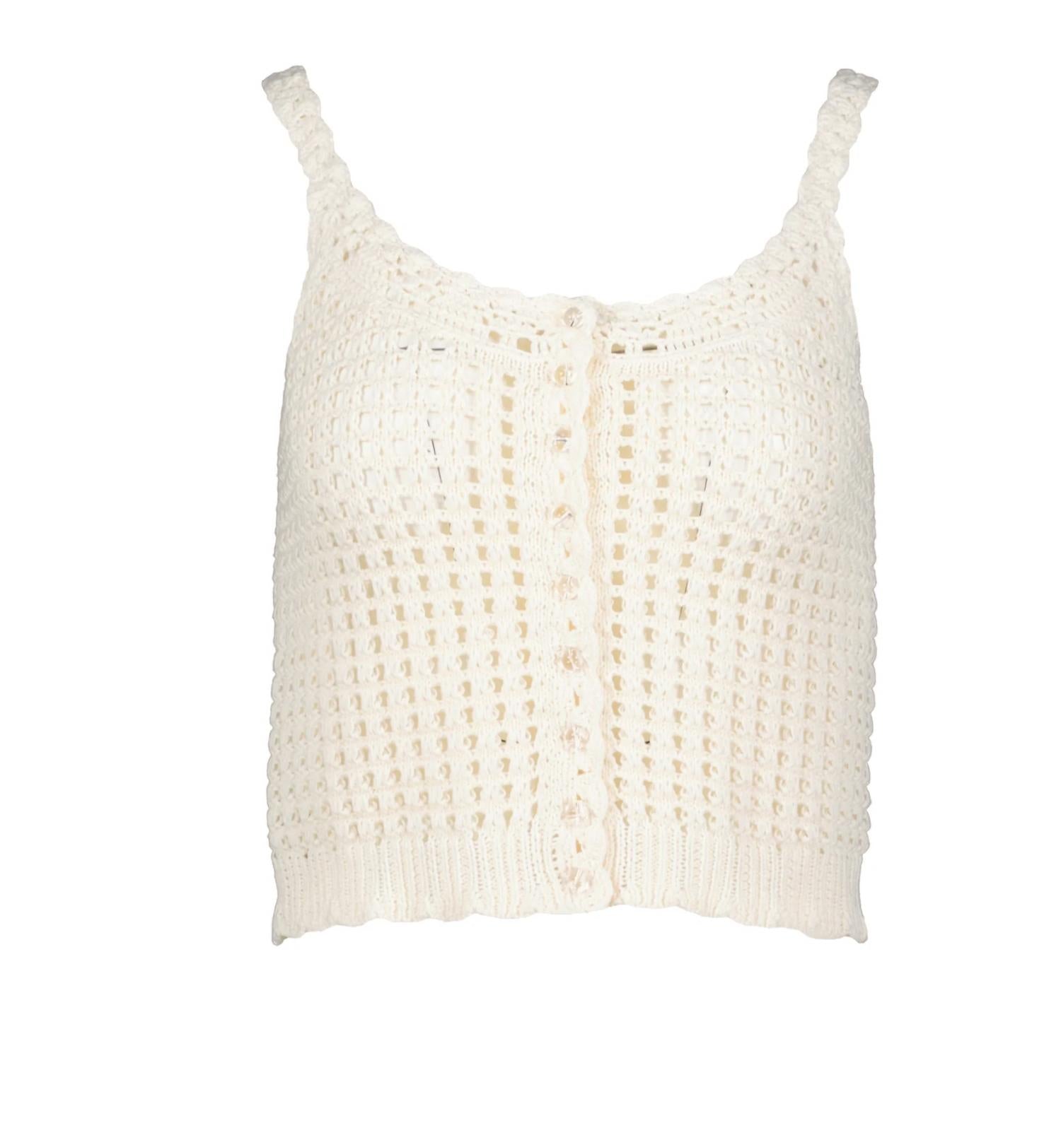 Bishop + Young - Crochet Sweater Tank Top