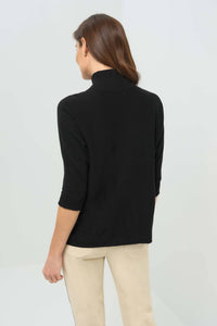 Anatomie - Lucely 1/4 Zip Elbowsleeve Mock Neck Sweater