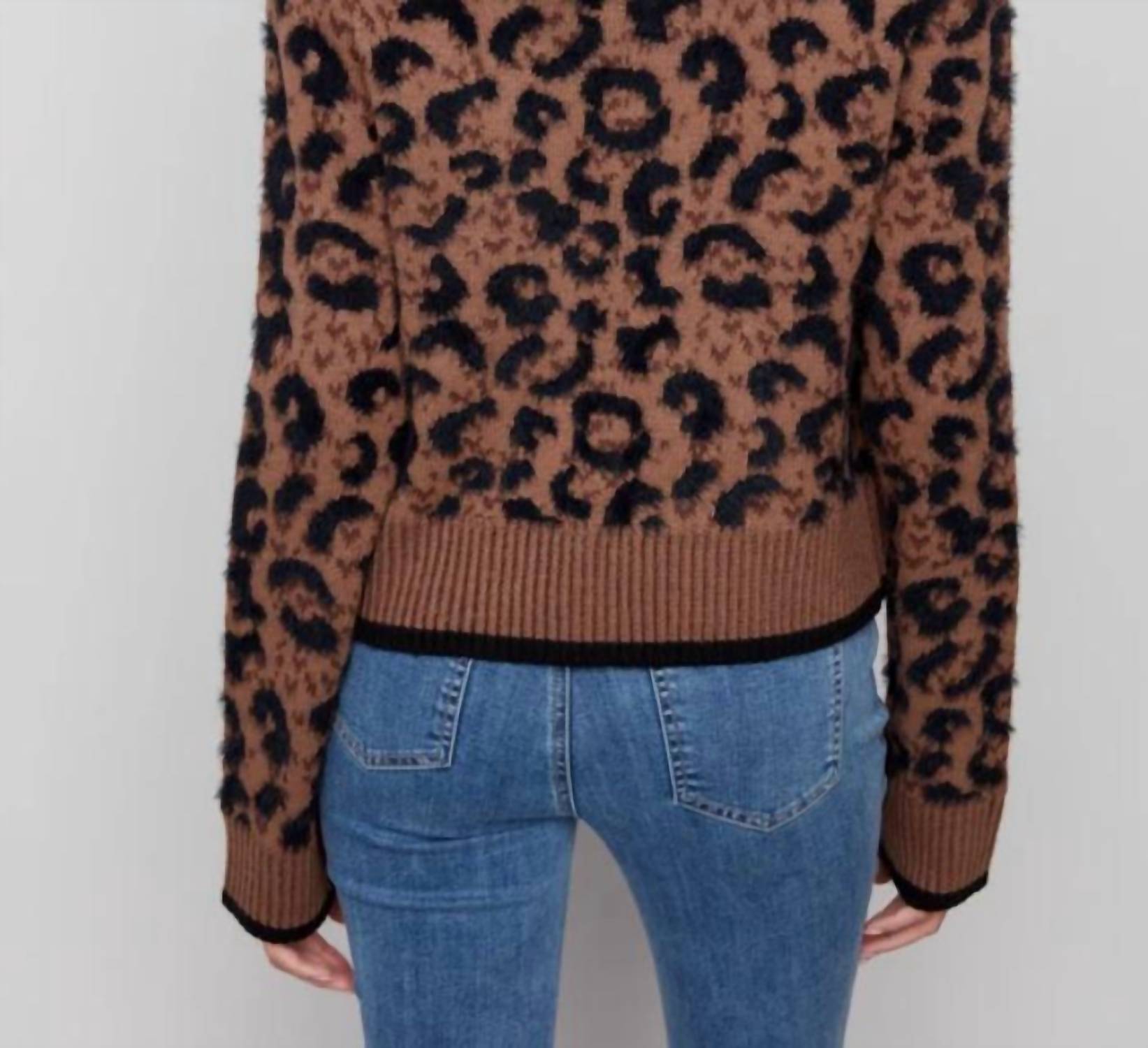 Charlie B - Bow Tie Jacquard Cardigan