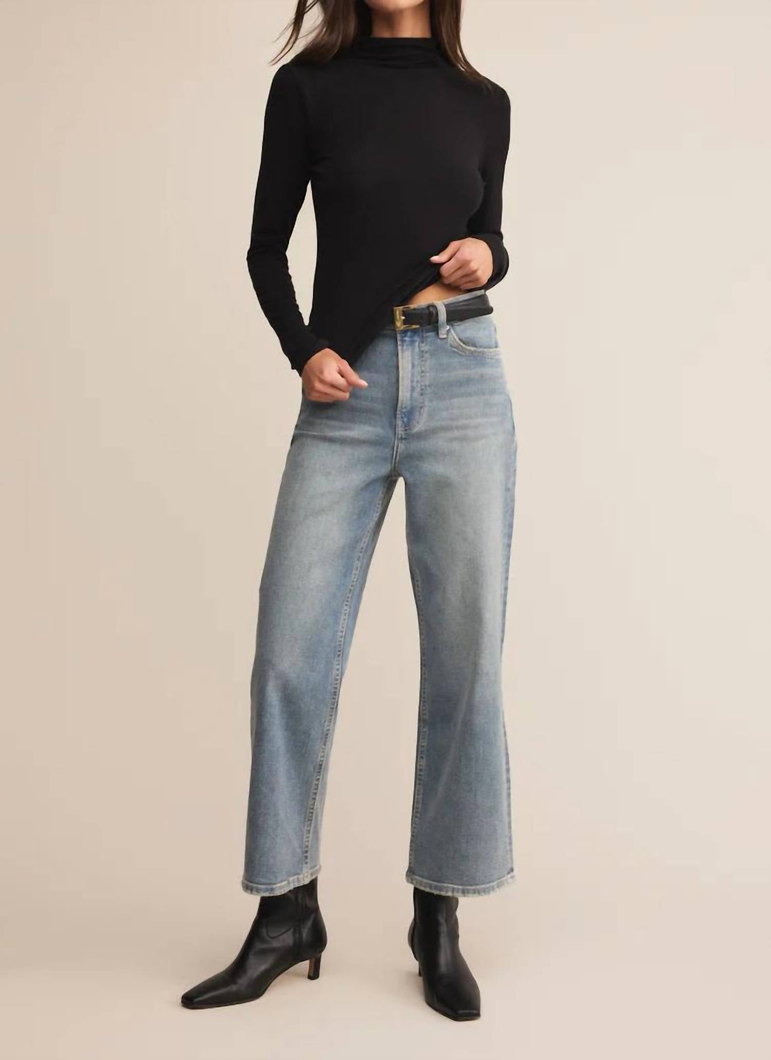 Z Supply Lira Second Skin Top in black - women's shirt
