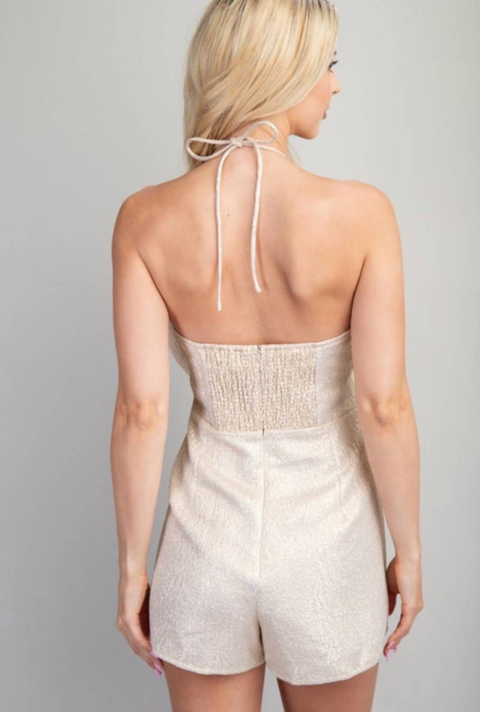 Glam - Shine On Bow Front Jumpsuit