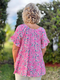 Southern Grace - You're Such A Flirt Short Sleeve Top