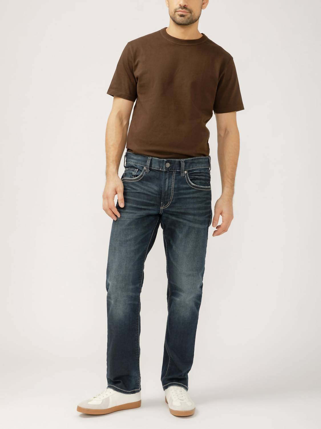 Silver Jeans Co - Eddie Relaxed Fit Slim Straight Jeans