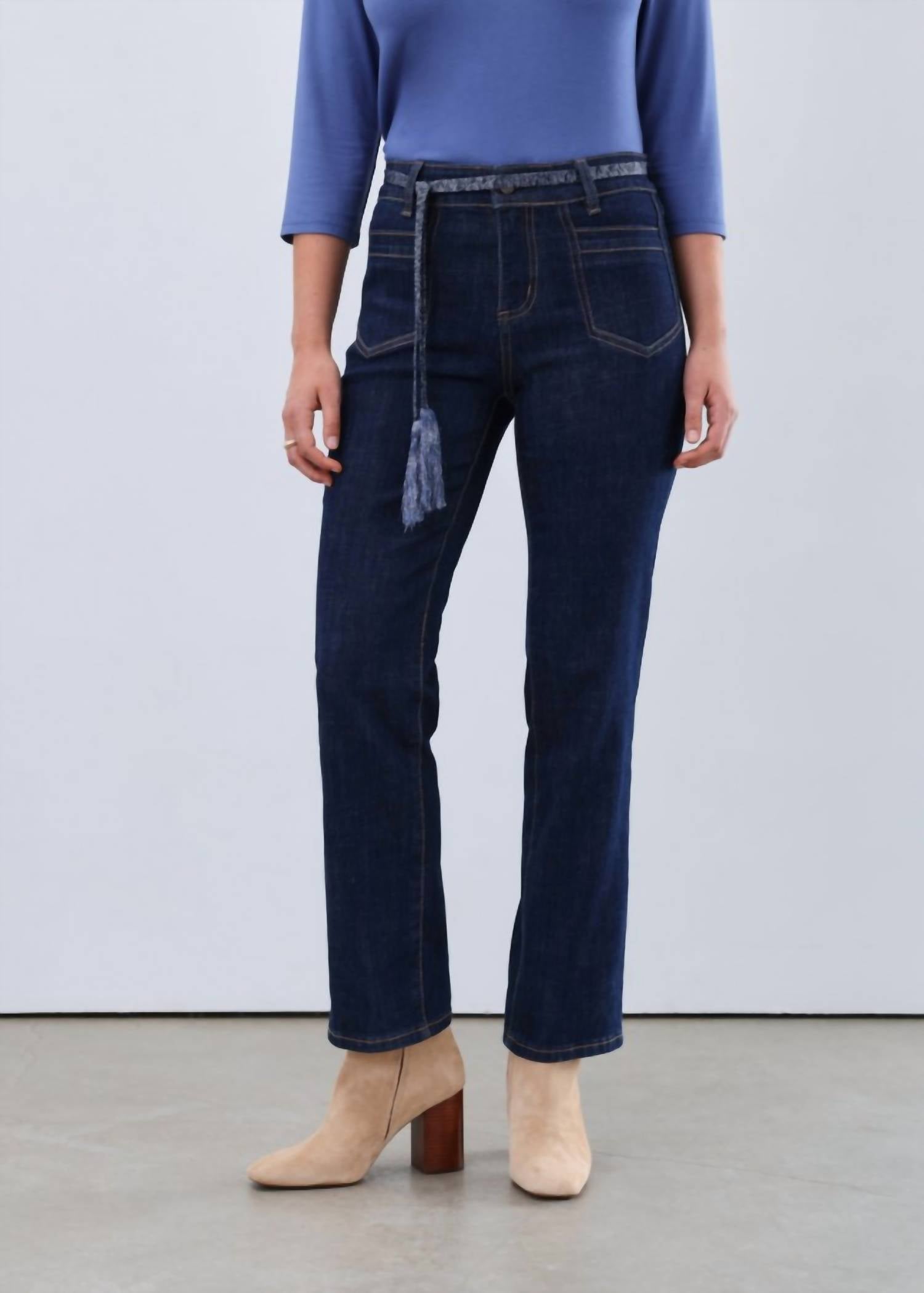 Fdj - Christina Straight Ankle Front Pocket Jean