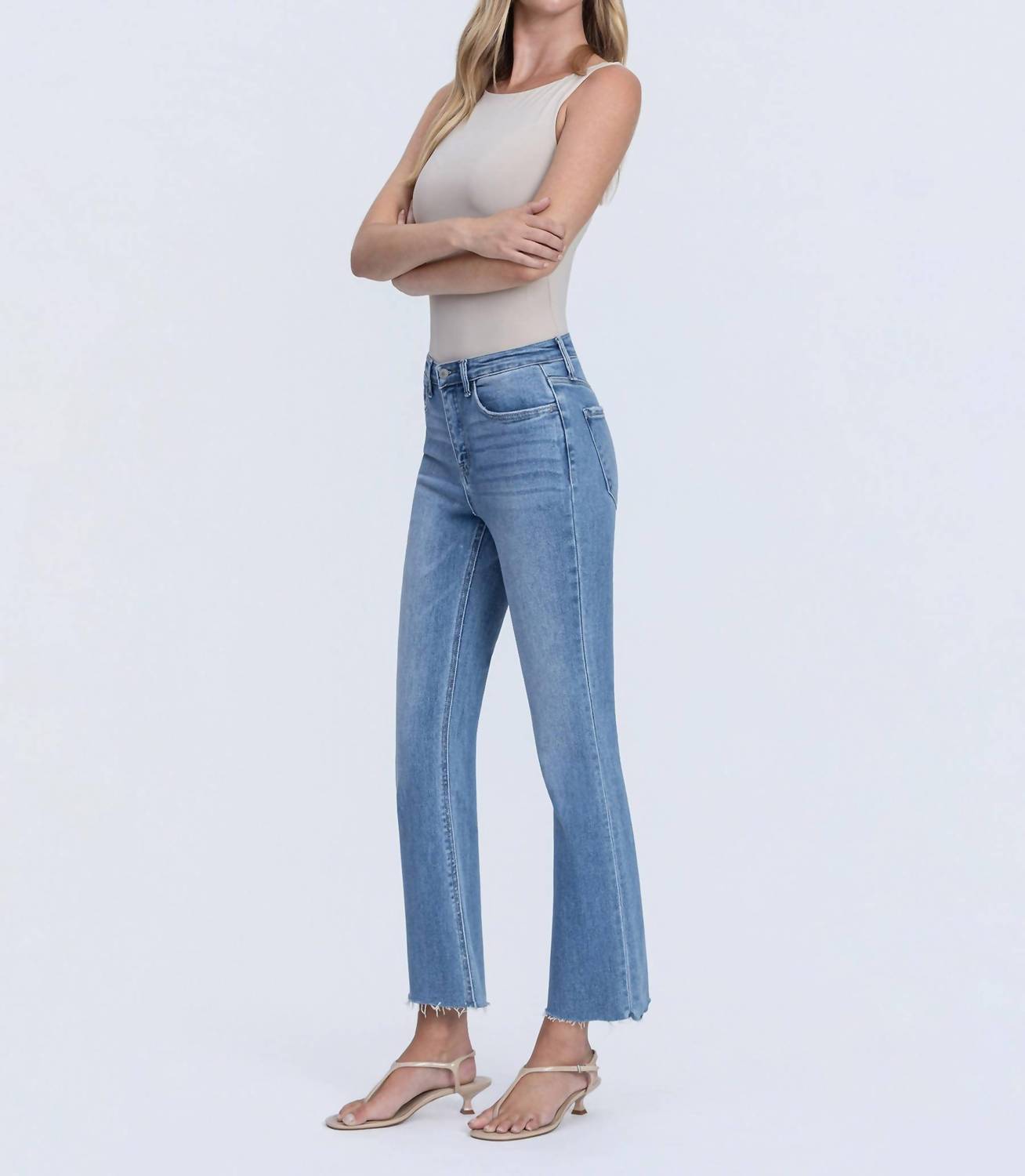 VERVET BY FLYING MONKEY Melia Jeans in reptar - women's jeans - view 7