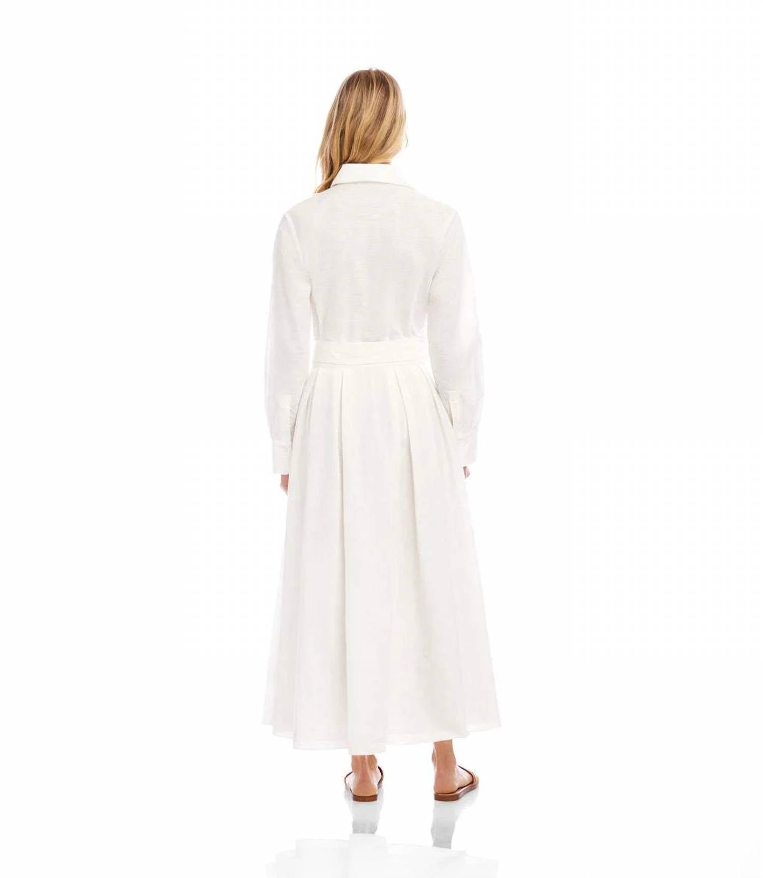 Karen Kane - Lace Applique Midi Shirtdress