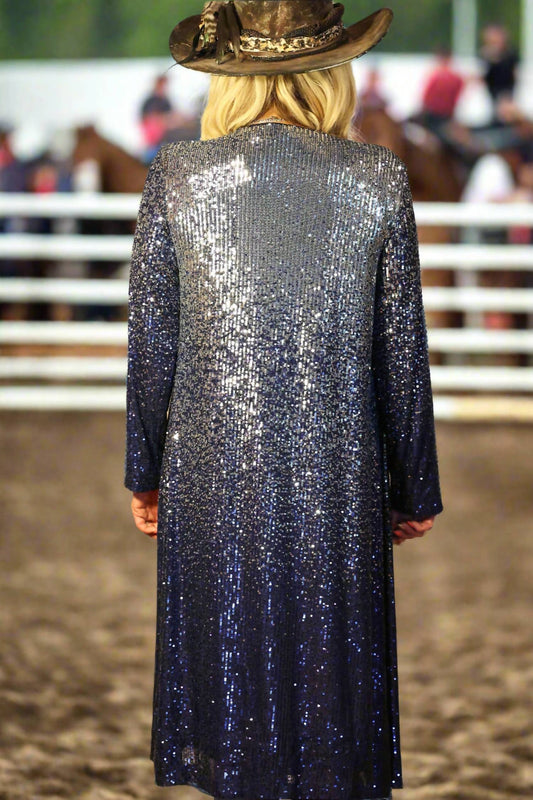 Way - Sequin Ombre Duster - Plus