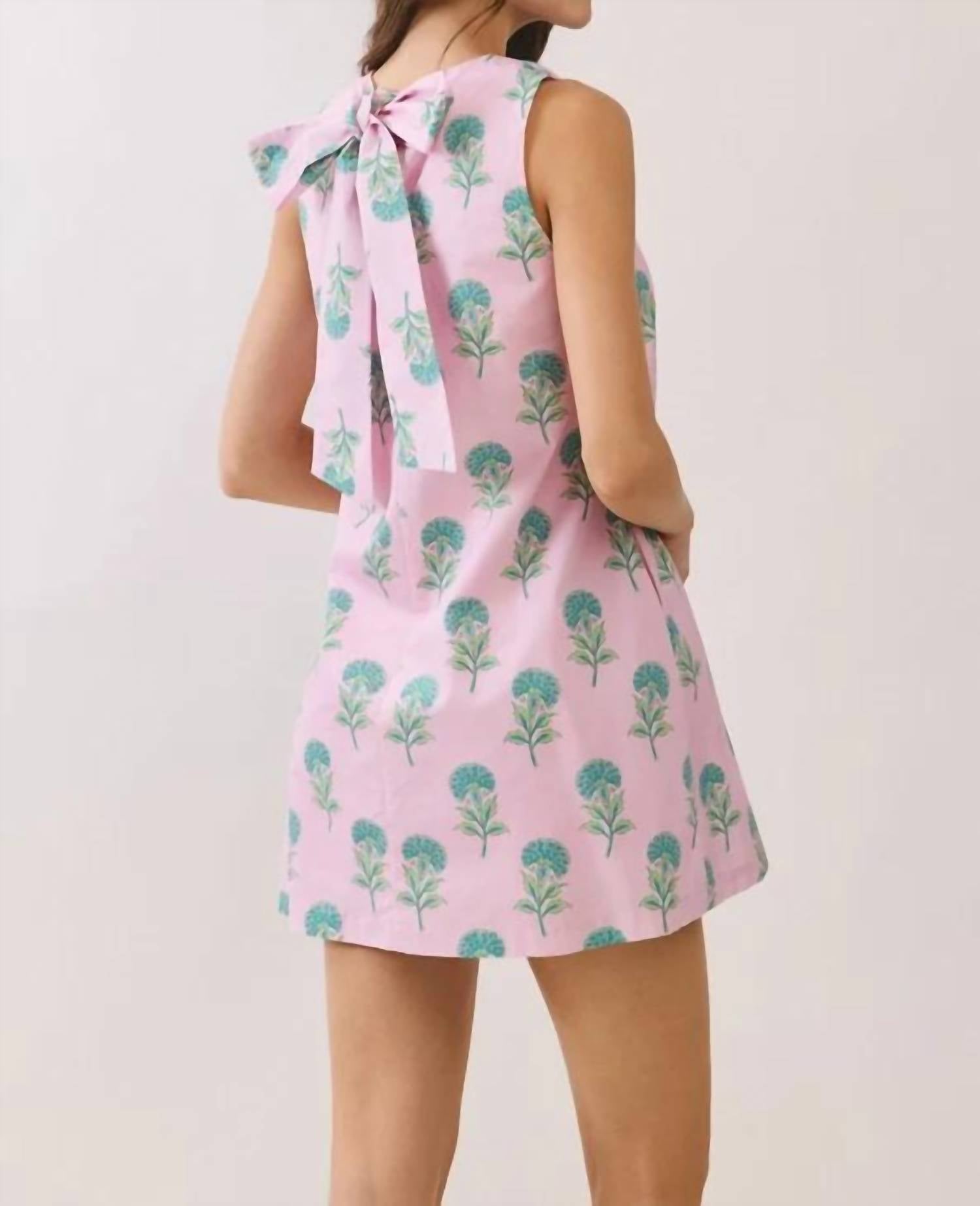 Tcec - Beaufort Block Print Bow Dress