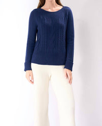 Cashmere Clouds - Rib Detail Cashmere Sweater