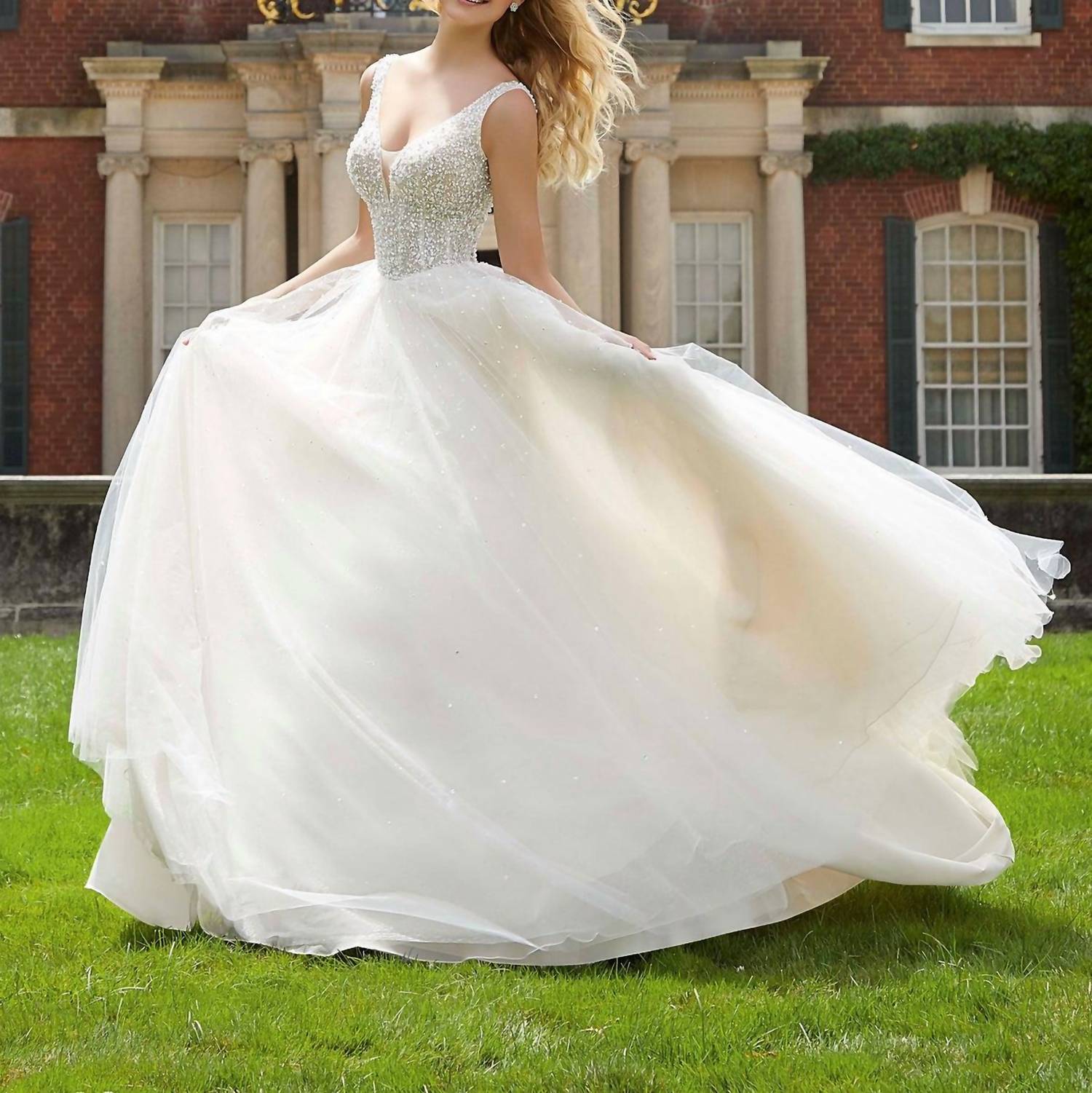 Morilee - Paris Diamante Crystal And Pearl Gown