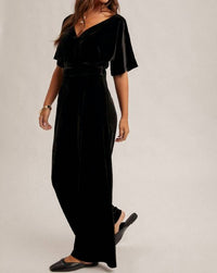 Hem & Thread - Midnight Velvet Jumpsuit