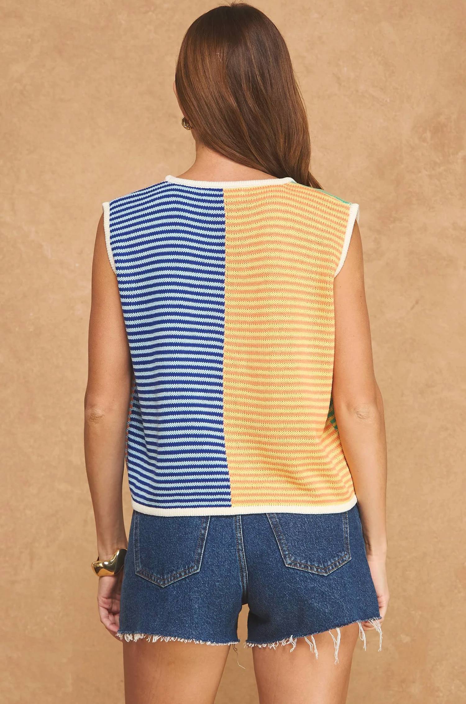 Olivaceous - Palette Play Sleeveless Knit Top
