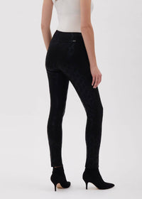 Up! - Shiney Snake Print Ponte Slim Pant