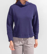 Escape By Habitat - Waffle Knit Mock Turtleneck