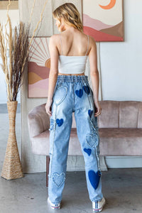 Oli & Hali - Heart Patch Denim Jeans