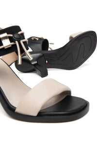 NeroGiardini Women's Utility Heel in nero ivory - women's heels - view 5