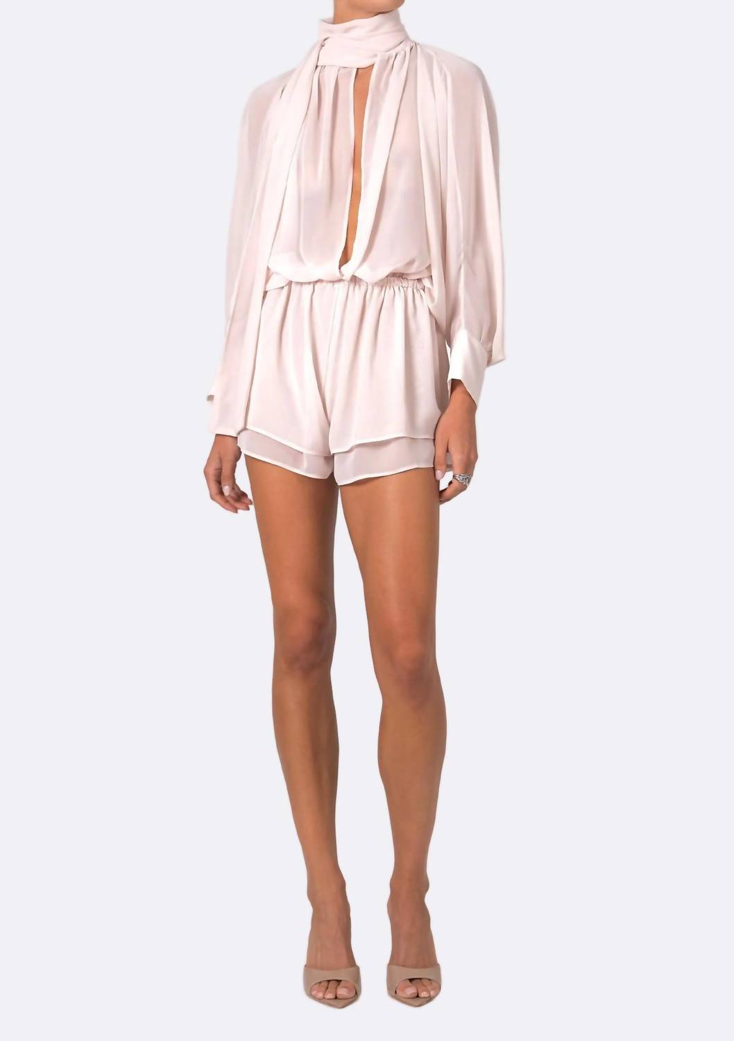 Nonchalant Label - Rowan Layered Chiffon Romper