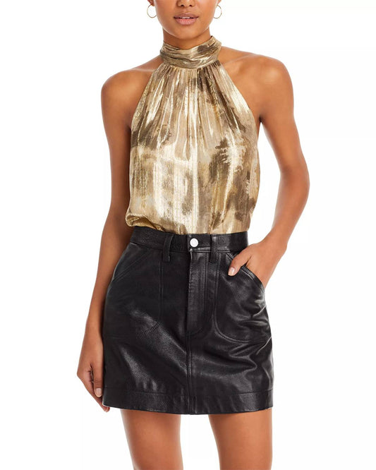 Ramy Brook - Arielle Metallic Halter Top
