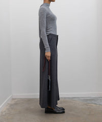 Collective Herringbone Tailored Maxi Skirt in charcoal - women's skirt - view 4