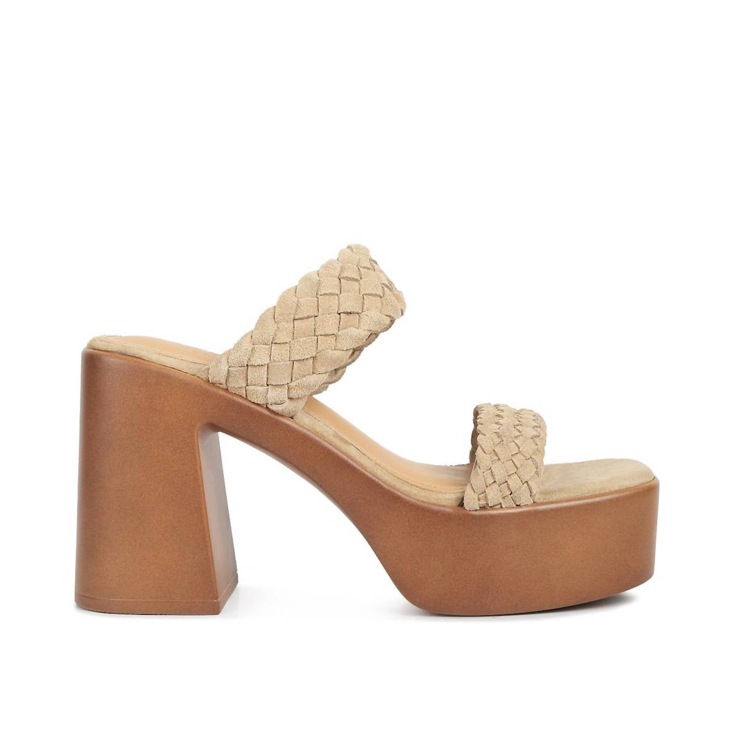 London Rag - Women's Misaki Braided Detail Chunky Sandals