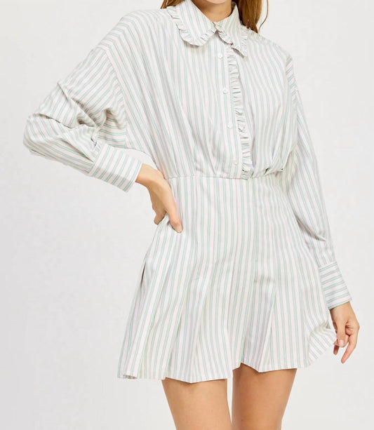 En Saison - Haisley Stripe Mini Dress