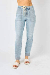 Judy Blue - High Waist Vintage Double Cuffed Jogger