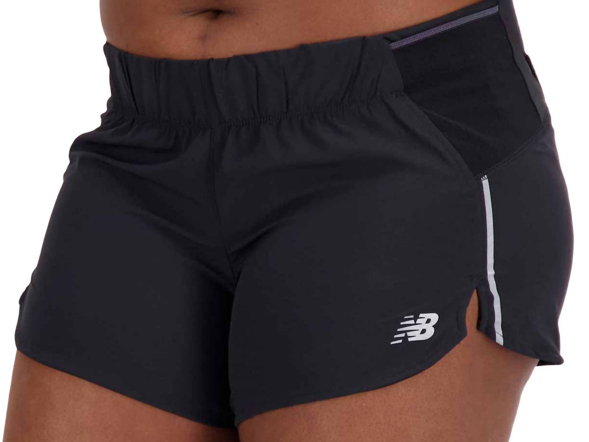 New Balance Women's Impact Run 3" Short in black - women's shorts