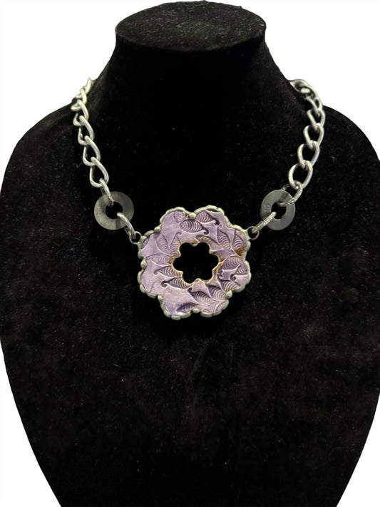 Art By Amy Labbe - Printed Flower Necklace