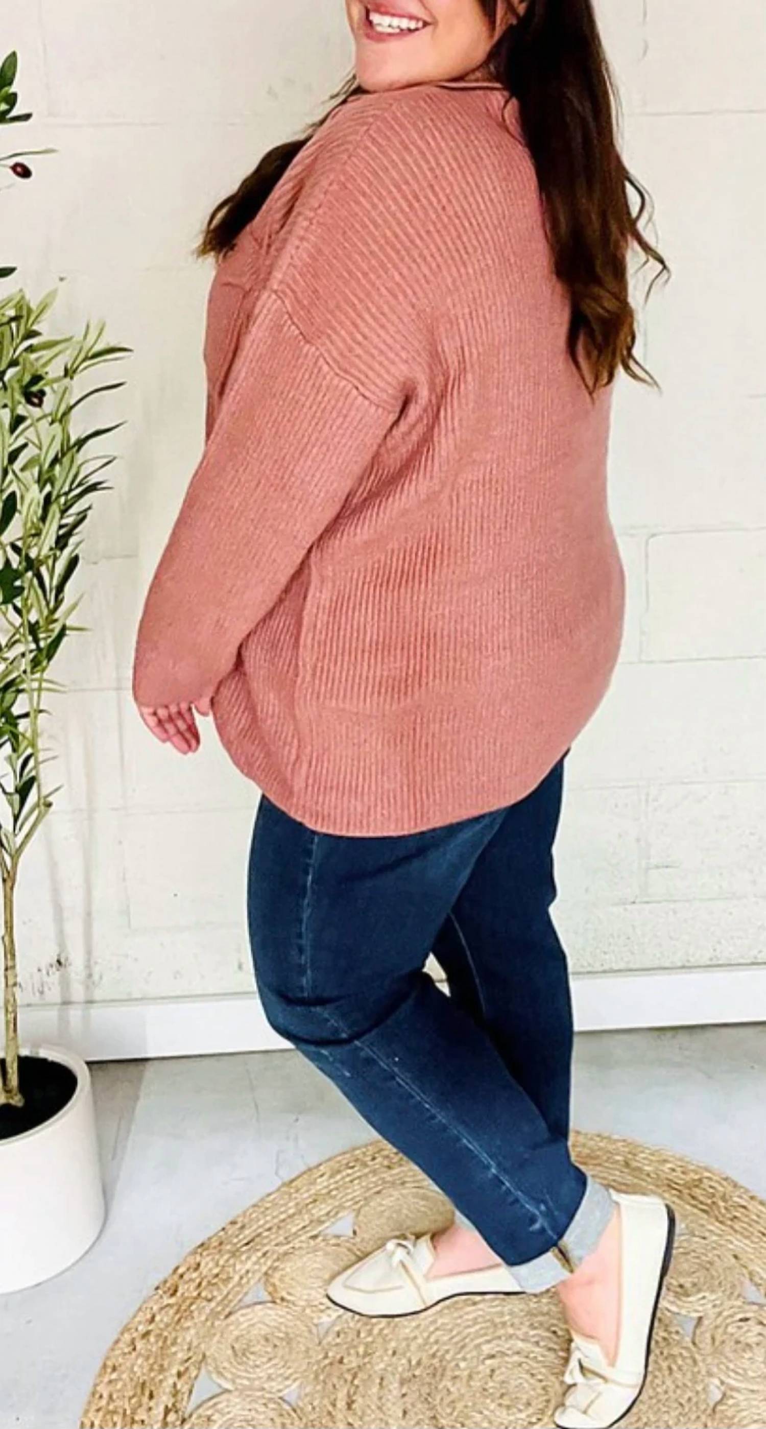 Entro - Sweater Shacket - Plus