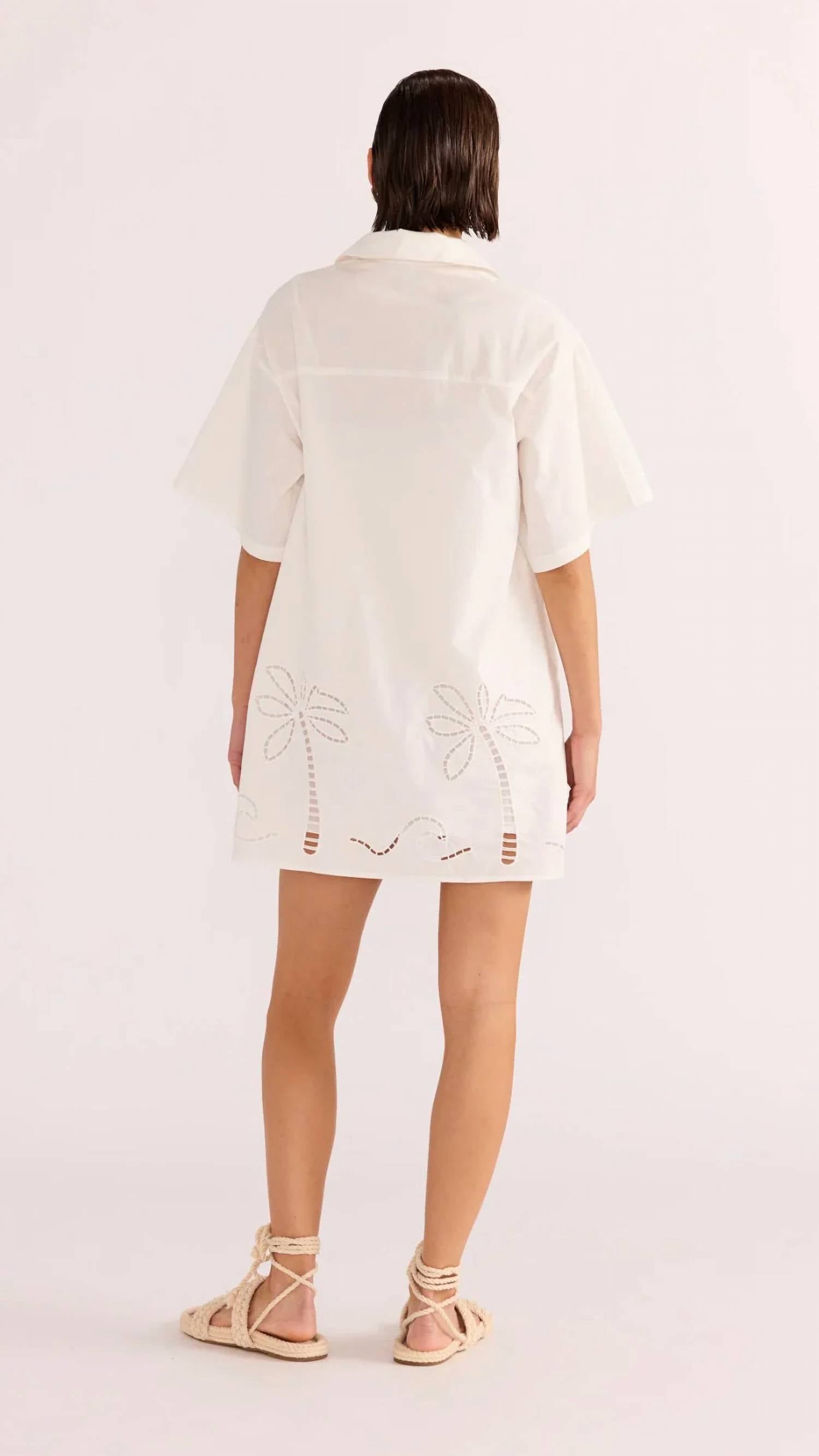 Minkpink - ROMINA BRODERIE SHIRT DRESS
