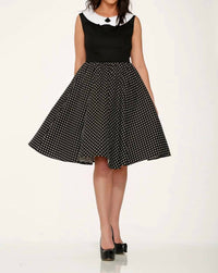 Orchid Bloom - Polka Dot Swing Dress