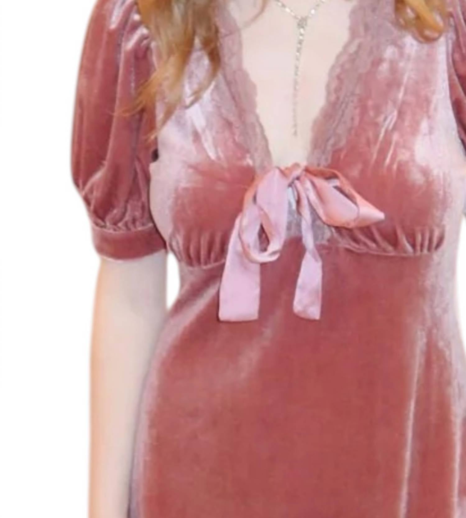 So Me - Lori Velvet Dress