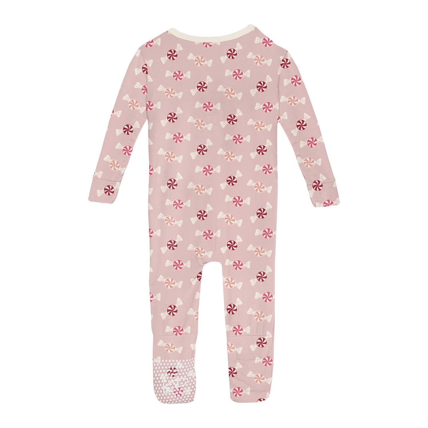 Kickee - Girl's Print Convertible Sleeper with Zipper