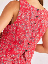 Sadie & Sage - Firecracker Back Button Top