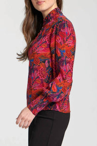Apny - Puff Sleeve Blouse With Ruched Detail