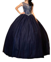 Karishma Creations - Beaded Tulle Prom Dress