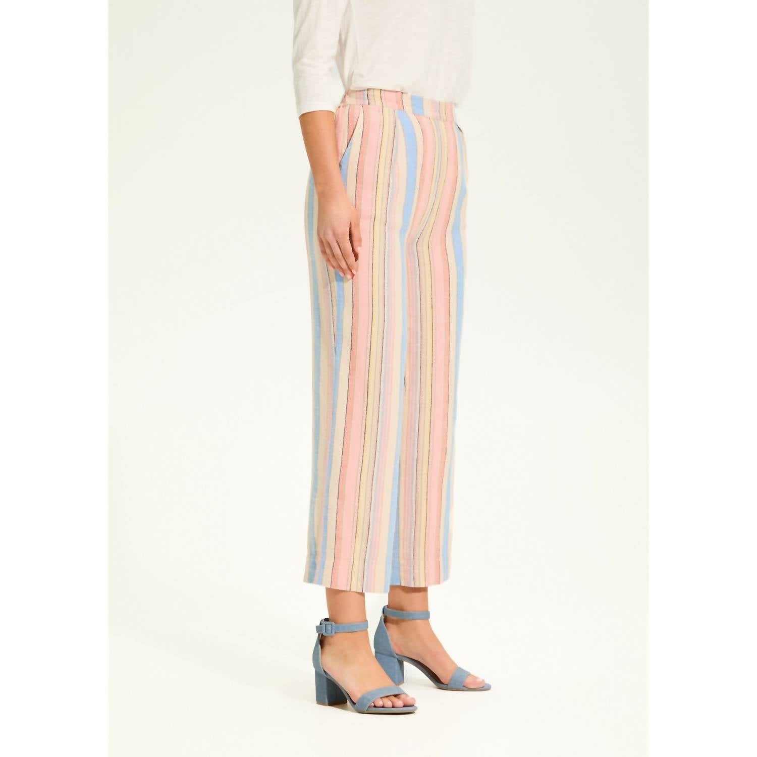 Fdj - Women's Aperol Stripe Crop Trouser
