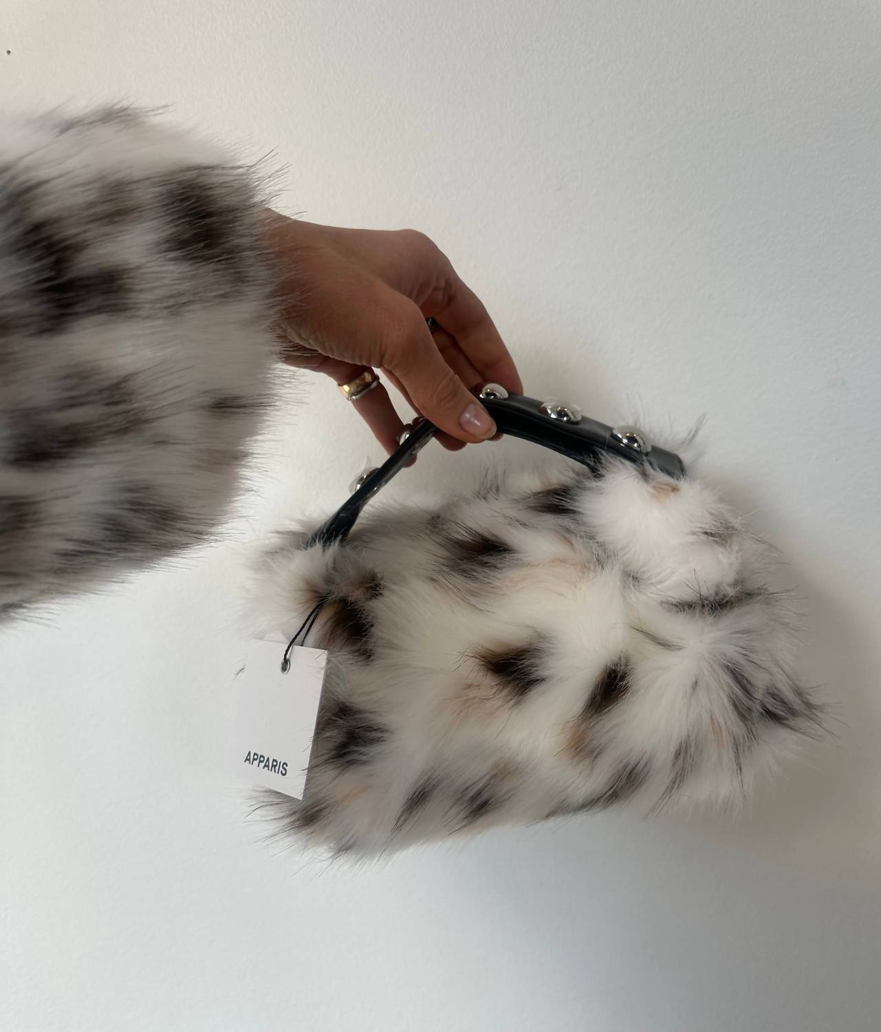 APPARIS Women's Marfa Snow Leopard Pochette Bag in multicolor - women's bag