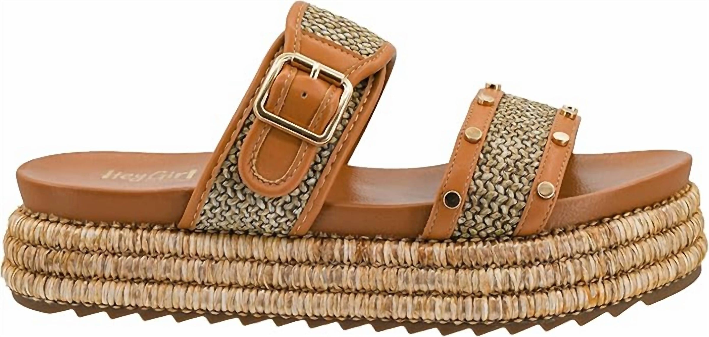 Corkys Footwear Women's Walk Of Shame Sandals in tan raffia - women's sandal