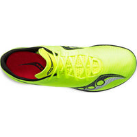 SAUCONY Women's Velocity Mp Track Spike Shoes in citron black - women's shoe - view 4