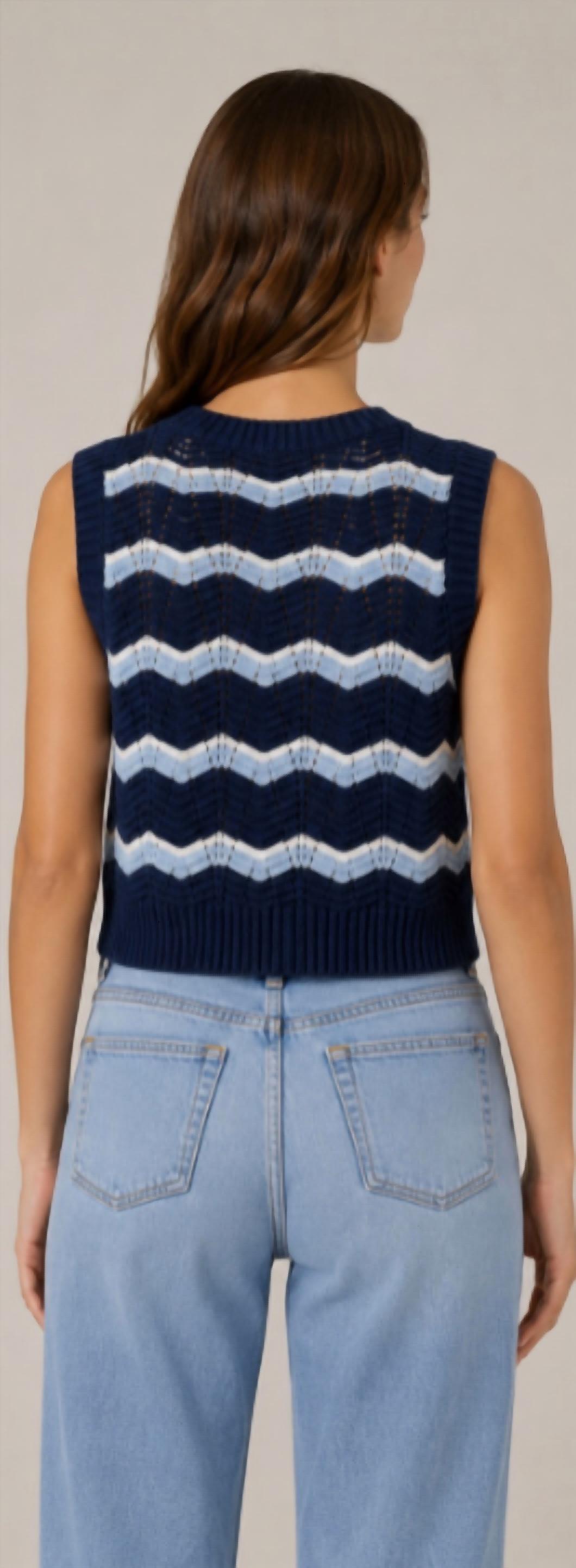J. Society - Ric Rac Stripe Vest