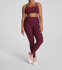 Spanx Low Impact Sports Bra in plum berry - women's intimate
