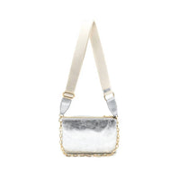 Bc Handbags - Women's Metallic Crossbody Clutch Bag