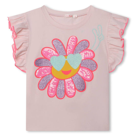 Billieblush - Flower Print Flouny Sleeve Tee