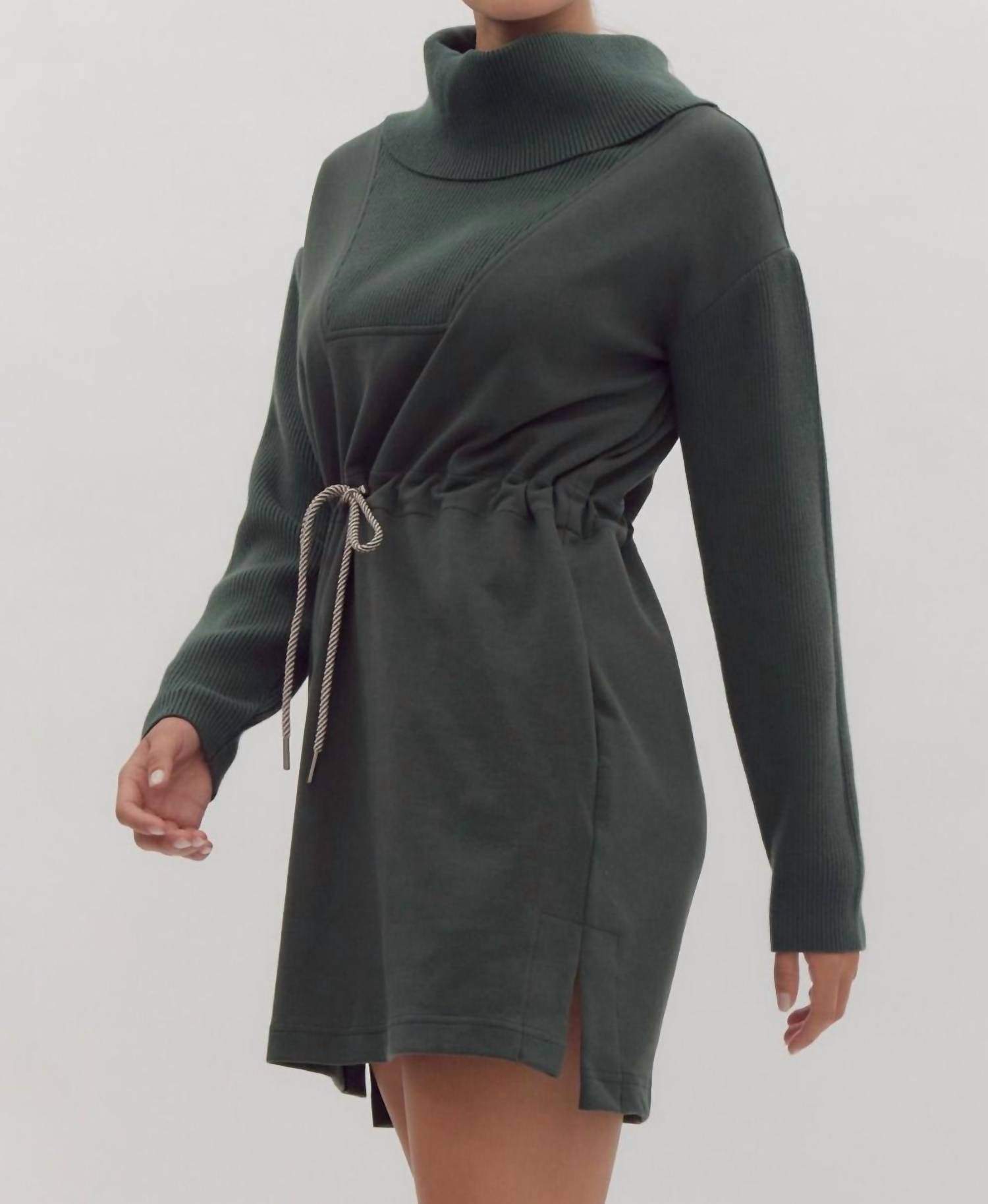 Entro - What You Don't See Cowl Neck Sweater Dress